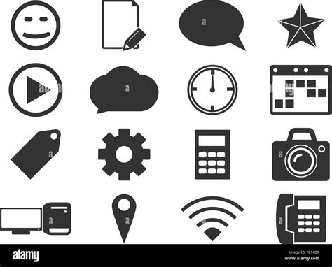Social Media Icons Set Stock Vector Image And Art Alamy
