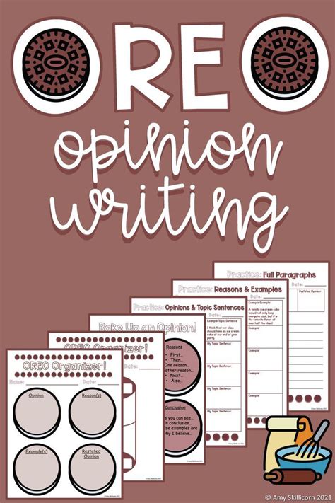 Oreo Opinion Writing Graphic Organizer And Worksheets Opinion Writing