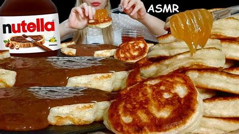 Nutella Pancakes Mukbang🍫🍪 Asmr Nusha Asmr Youtube