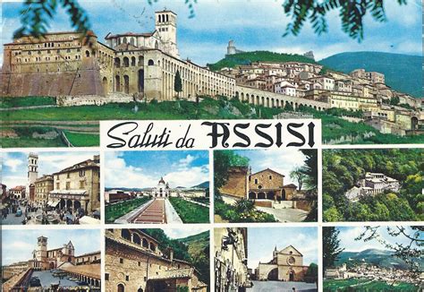 A Journey Of Postcards Saluti Da Assisi Italy