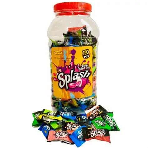 Splash Gum Assorted Jar 150s Sweet Zone