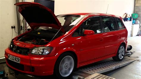 Flame Red Vauxhall Zafira Gsi On The Rolling Road At Avon Tuning Youtube