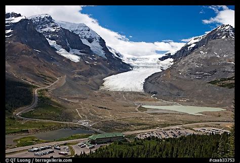 Picturephoto Icefields Center And Athabasca Glacier Flowing From
