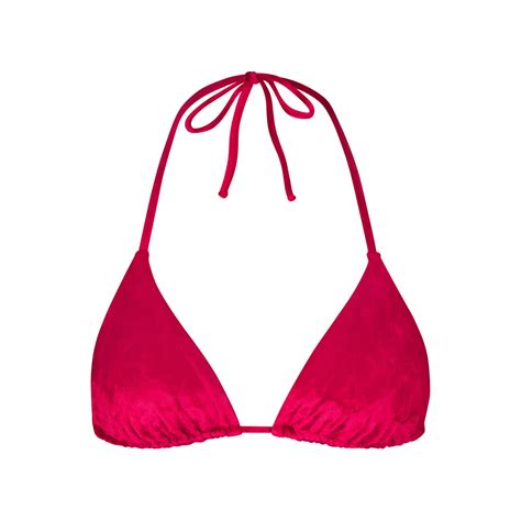 Crushed Velvet Triangle Bikini Top Solutions For Every Body Skimsus