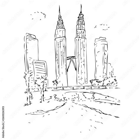 Petronas Twin Towers Coloring Page The Best Porn Website