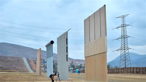 Donald Trump Tests Eight 30ft High Walls For Border With Mexico Us