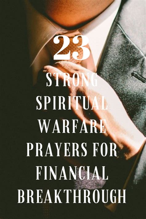 23 Strong Spiritual Warfare Prayers For Financial Breakthrough Faith