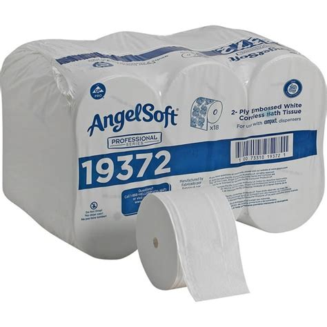 Angel Soft Professional Series Compact Premium Embossed Coreless Toilet