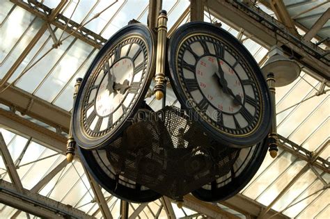 Old Train Station Clock Stock Photo Image Of Roman Face 15380606