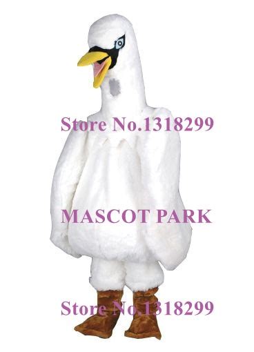 Mascot White Goose Mascot Adult Costume For Sale Realistic Geese Goosey