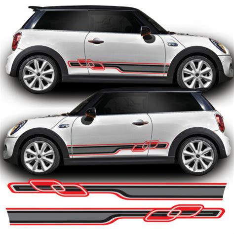 Race Side Stripes For F56 Mini Cooper S Jcw One Vinyl Decal Sticker