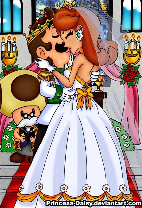Mario And Peach And Luigi And Daisy Kissing