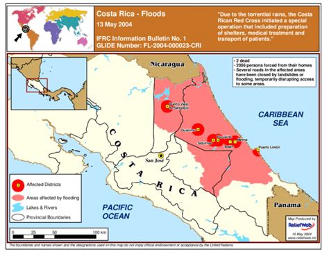 Costa Rica Floods Situation Map Costa Rica Reliefweb