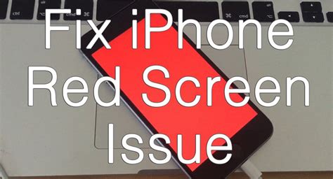 Wie Man Iphone Oder Ipad Red Screen Der Todesfrage Repariert