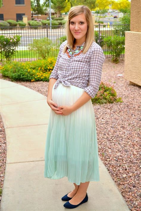 And Heres To You Mrs Robinson Dip Dye And Gingham Modest Maternity