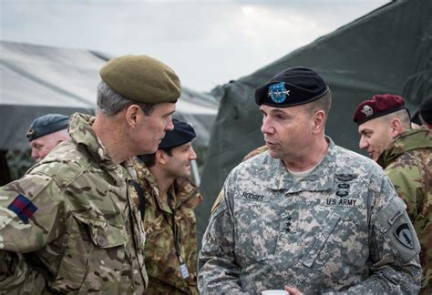Usareur Commanding General Visits Exercise Arrcade Fusion 14 In England