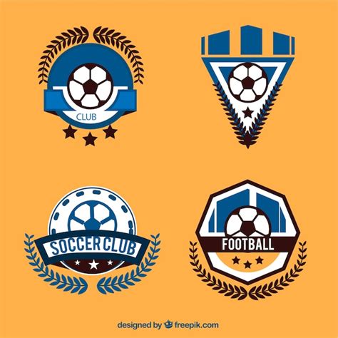 Football Logos Collection Free Vector