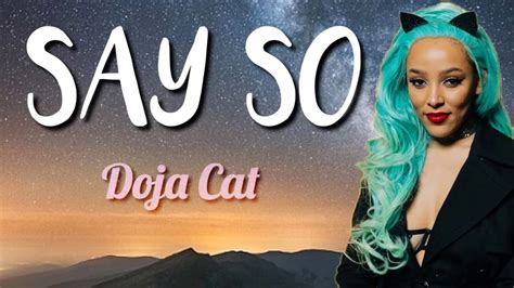 Say So Doja Cat Lyrics Youtube