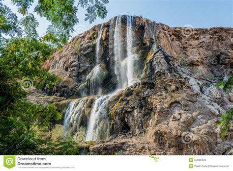 Ma In Hot Springs Waterfall Jordan Stock Image Image Of Middle