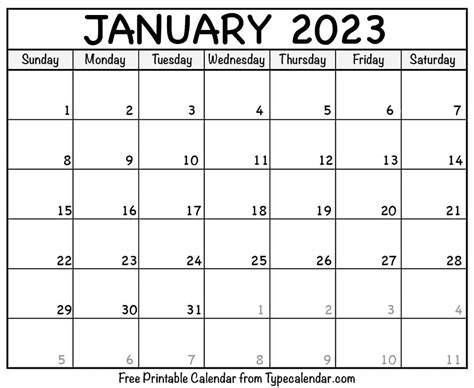 January 2023 Wiki Calendar
