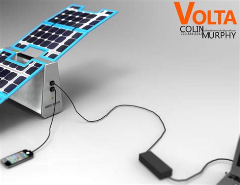 Volta Solar Charger Gadget For Outdoor Adventurer Tuvie Design