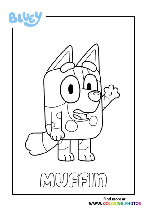 Bluey Mum Coloring Pages For Kids