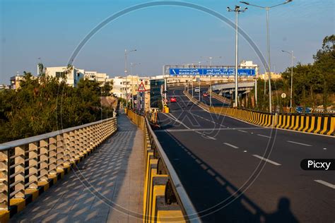 Image Of Flyover Connecting To Jubilee Hills Rdno45 From Durgam