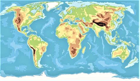 Mapa Mudo Fisico De Asia Para Imprimir Geog Historia Mapas Mudos