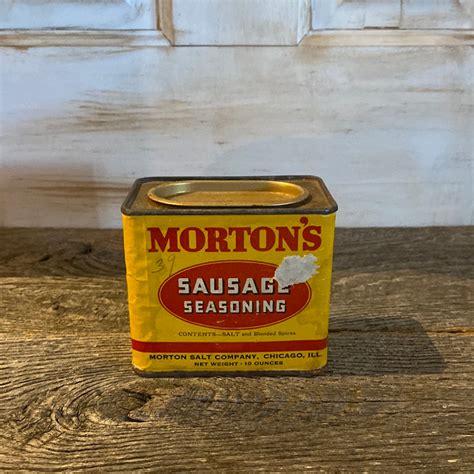 Morton S Sausage Seasoning Tin The Nickel Barn