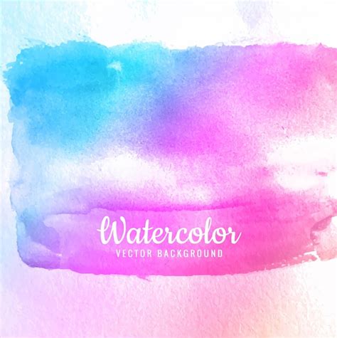 Premium Vector Blue And Pink Watercolor Background Design
