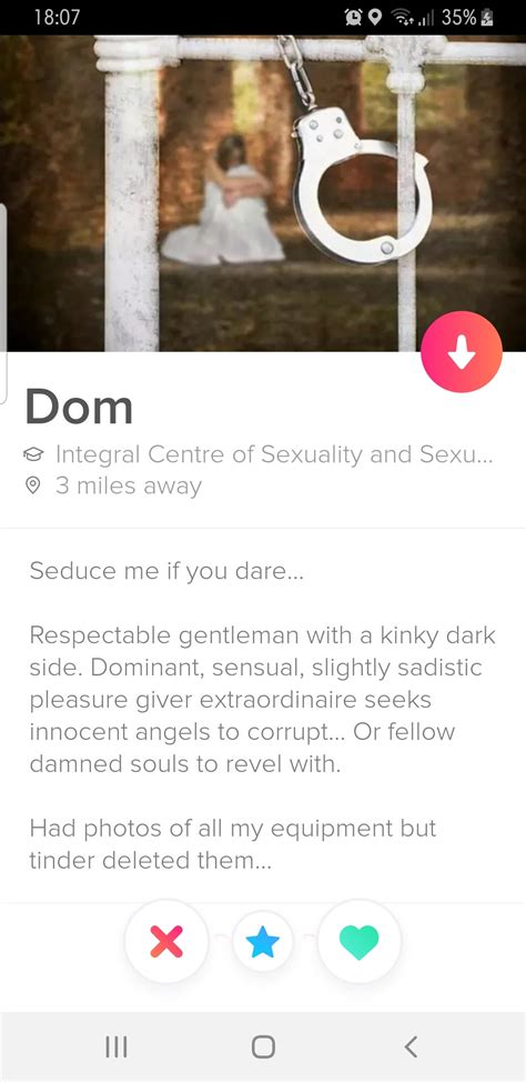 A Kinky Profile From Scottish Tinder Tinder