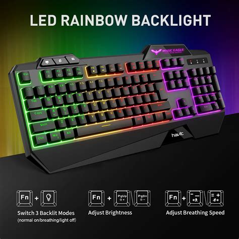 Havit Wired Gaming Keyboard Mouse Combo Led Rainbow Backlit Gaming
