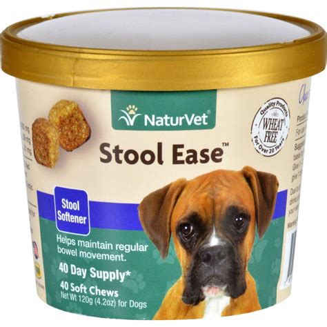 Naturvet Stool Ease Dogs Cup 40 Soft Chews Regular Bowel