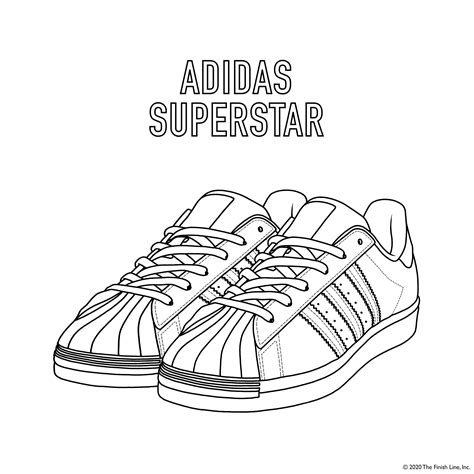 Adidas Shoes Coloring Pages Coloring Home