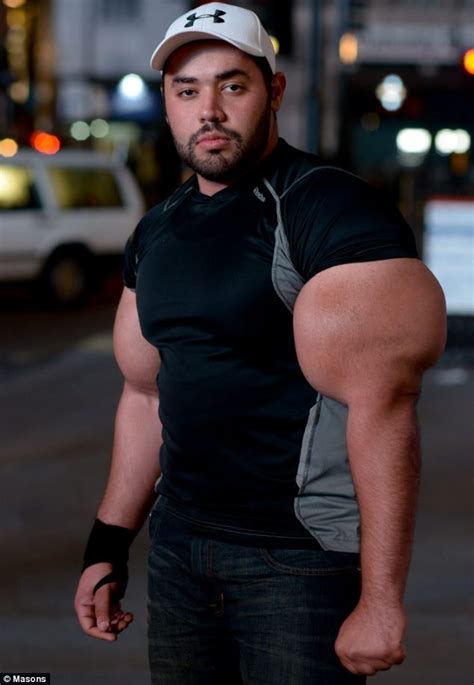 moustafa ismail s real life popeye arms what steroids egyptian defends natural 31 inch biceps