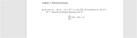 Zu matrizen, in denen zeilen oder spalten linear abhängig sind, deren determinante also beträgt, gibt es keine inverse matrix. Was bedeutet hier "invertierbar"? (Mathematik, lineare ...