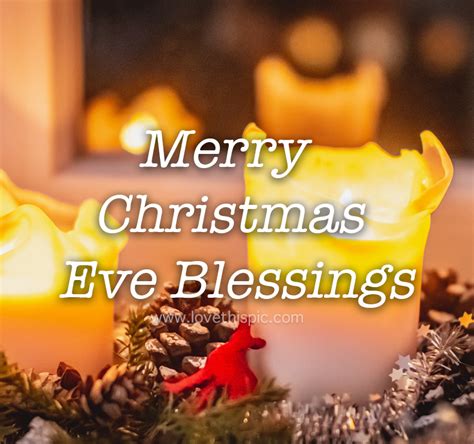 Yellow Candle Merry Christmas Eve Blessings Pictures Photos And