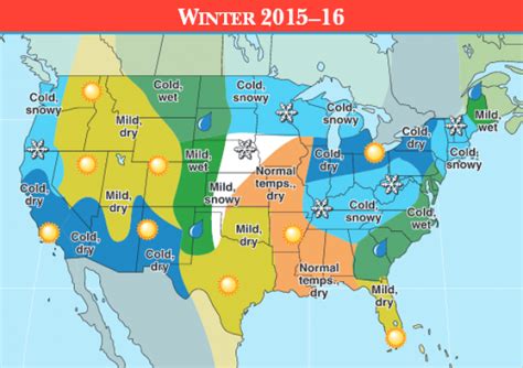 The Old Farmers Almanac Releases Weather Maps For Winter 2015 2016