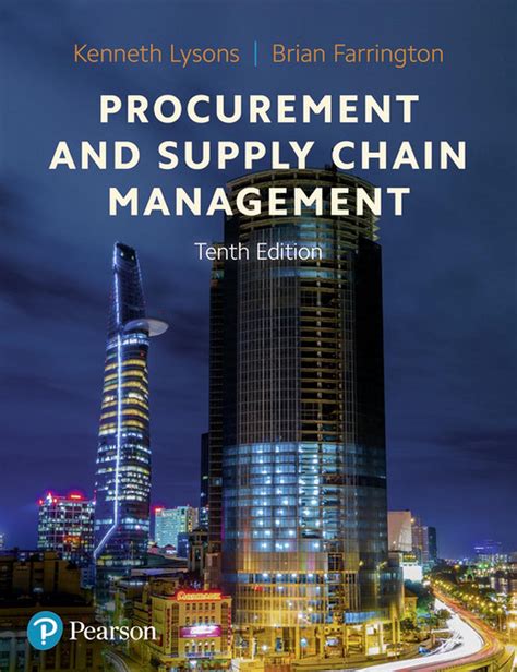 Procurement And Supply Chain Management 10th Edition By Kenneth Lysons