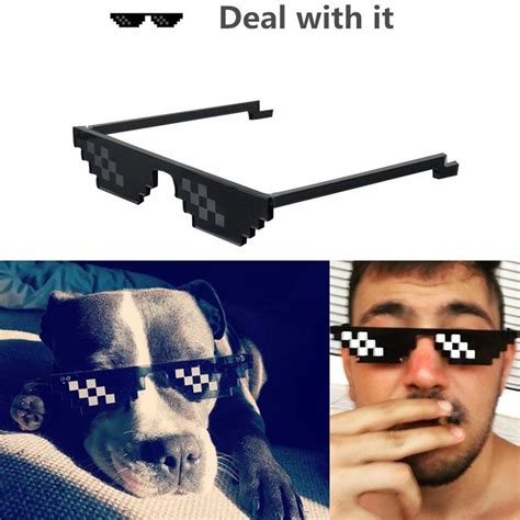 Buy Thug Life New Sunglasses Deal With It 8 Bit Pixel Glasses Mlg