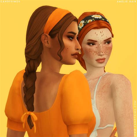 Amelie Cute Braided Hairstyle At Candy Sims 4 Sims 4 Updates