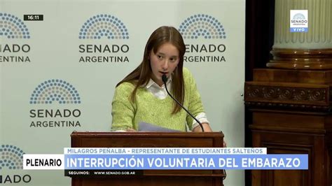 El Discurso De Esta Adolescente Proaborto Viral En Argentina Fuerzan