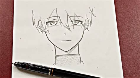 Sad Anime Drawing How To Draw Sad Anime Boy Step By Step Easy Vlrengbr