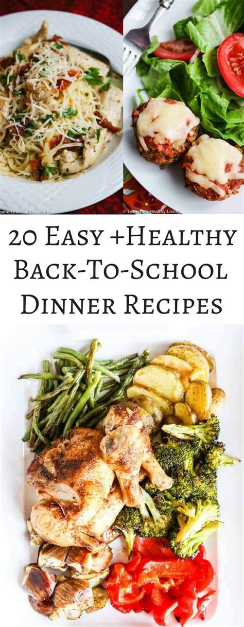 Alton brown, bobby flay, and giada de laurentiis make it look so easy. 20 Easy Healthy Back-To-School Dinner Recipes - Jeanette's Healthy Living