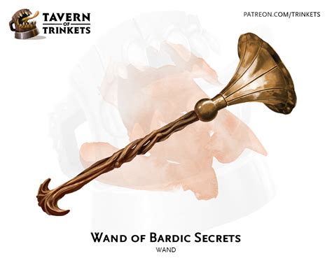 Wand Of Bardic Secrets Tavern Of Trinkets Tavernoftrinkets