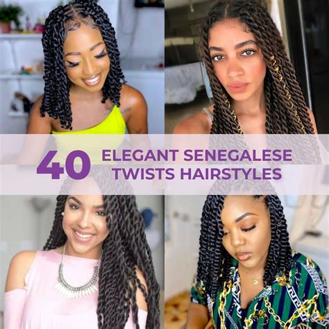 40 Elegant Senegalese Twists Hairstyles With Full Style Guide Coils