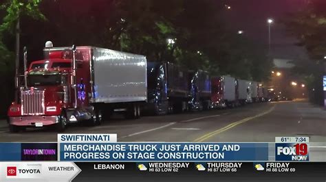 Taylor Swift Merchandise Truck Shows Up In Cincinnati Youtube