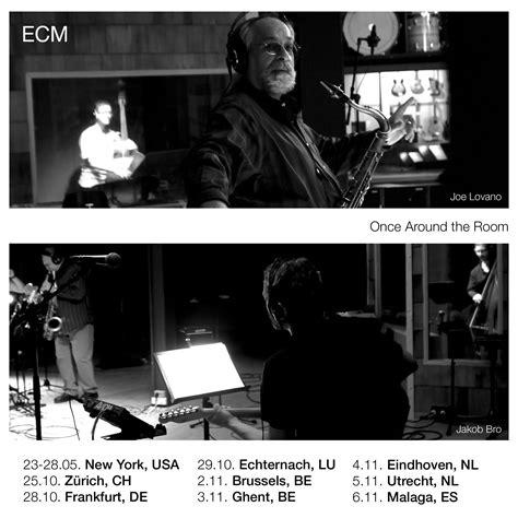 Jakob Bro And Joe Lovano Septet Tour Ecm Records