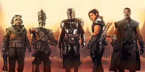 Textless The Mandalorian Character Poster R Starwars