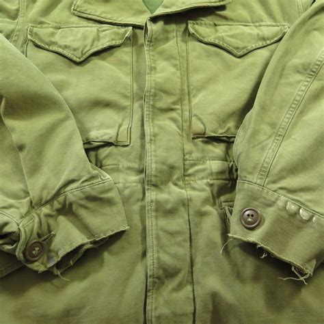 Vintage 40s Us Army Field Jacket M 43 Size 38 Fits Med Wwii Military Og